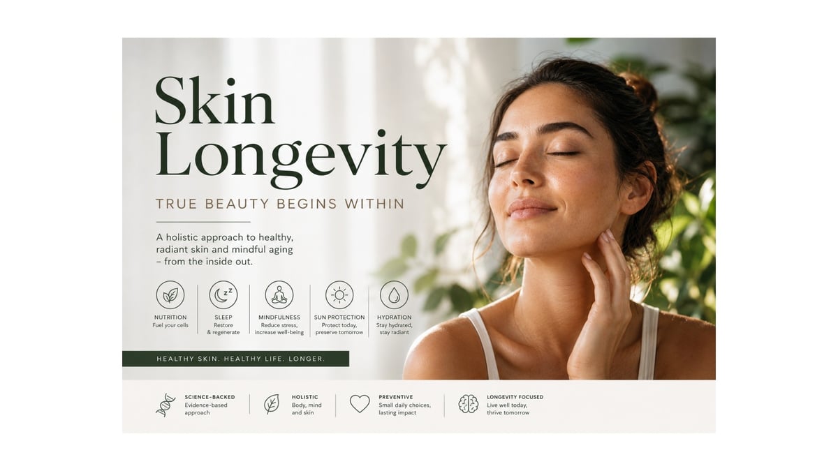Cover image for "Skin Longevity - True Beauty Begins Within " by Sami Rezgui, MD