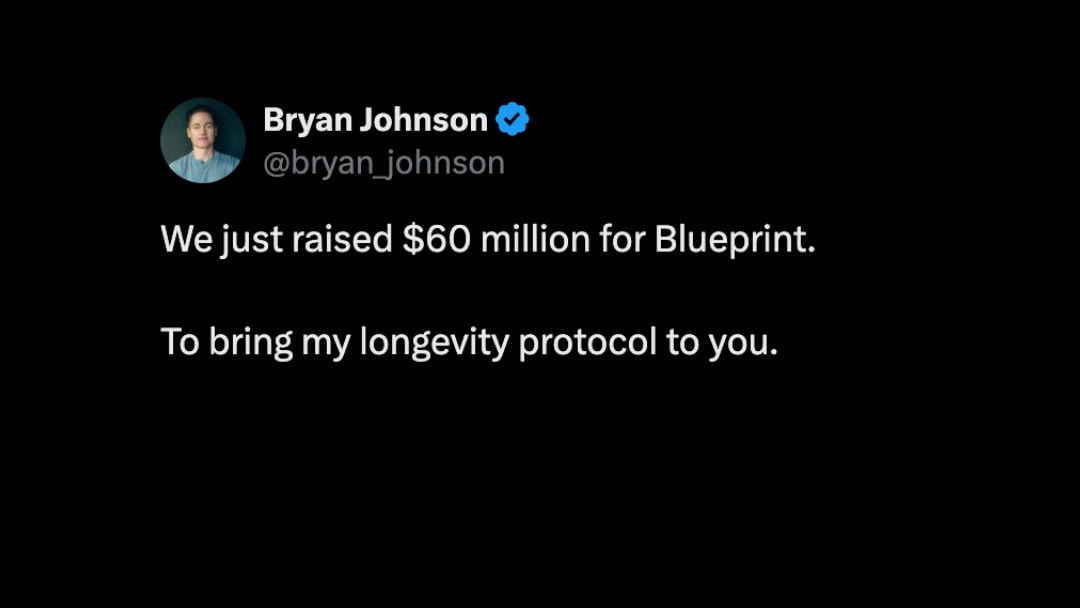 Cover image for "Bryan Johnsons Blueprint sammelt 60 Millionen Dollar ein: Einblick in das Longevity-Startup 2025" by Maurice Lichtenberg