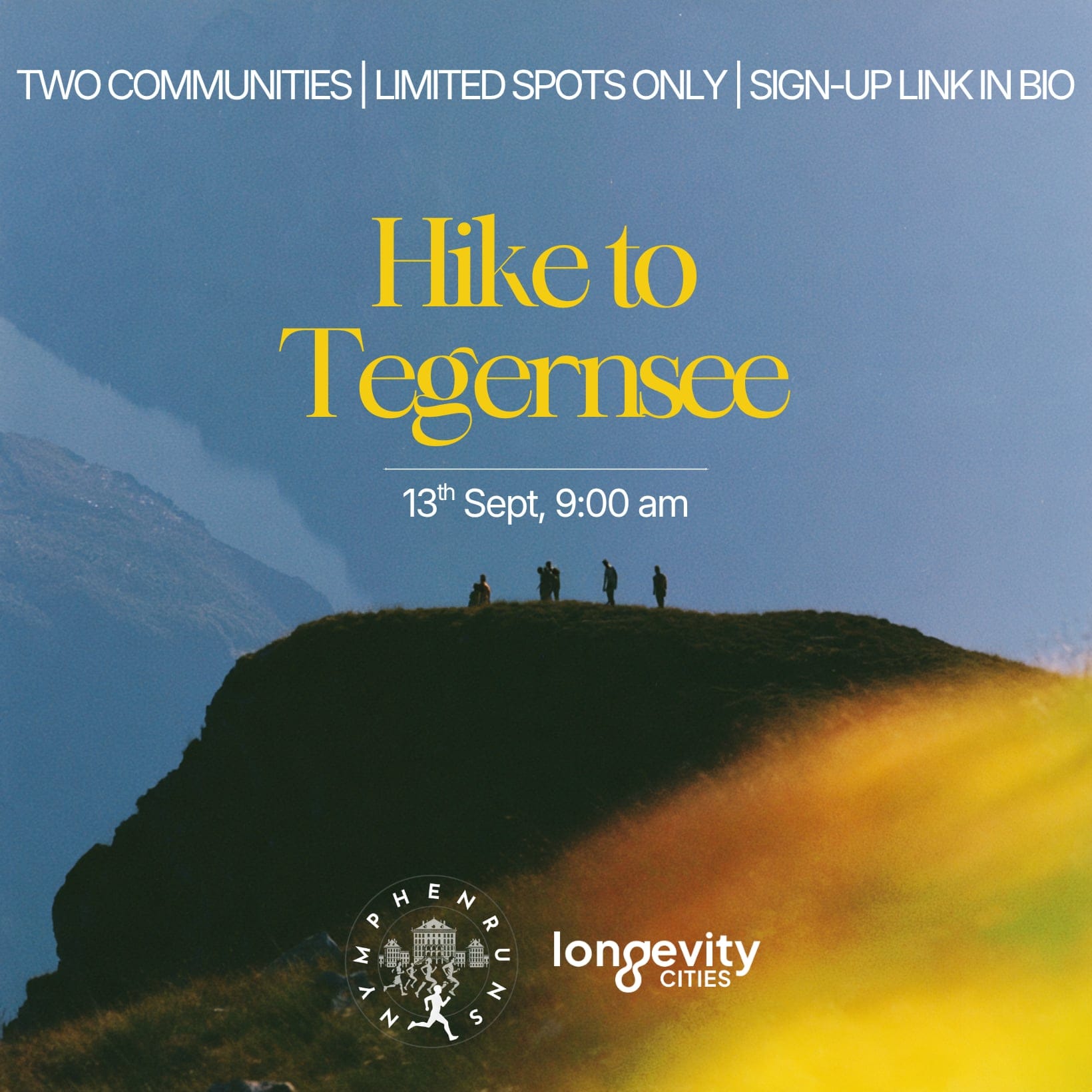 Hike to  Tegernsee | Nymphenruns X Longevity Munich