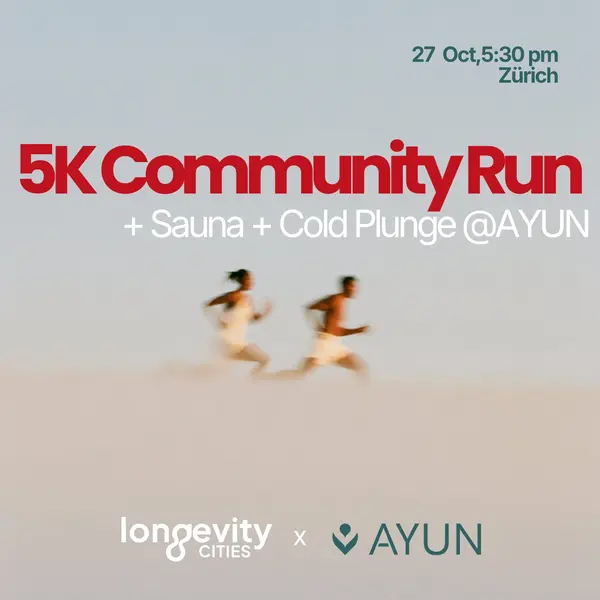 5 km Community Run + Sauna + Cold Plunge @ AYUN