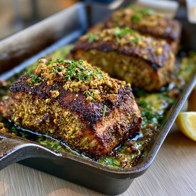 Pistachio Crusted Salmon